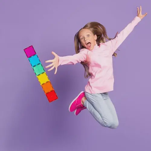 Magnetic cubes for children to keep them occupied for an hour without a screen